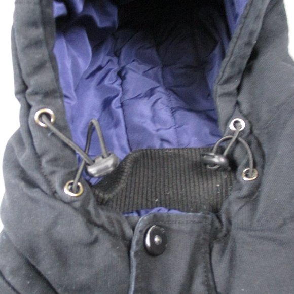 G Star Raw Jacket Boys XL Black Hooded Canvas Military Inspired Lined Utility - Picture 10 of 11